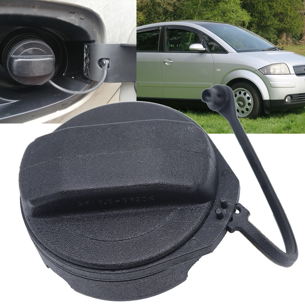 Petrol Diesel Cap Lid For Audi A2 8Z Fuel Oil Tank Inner Cover Plug Gas Filler Support Retaining Strap Cord Rope Tether Loop