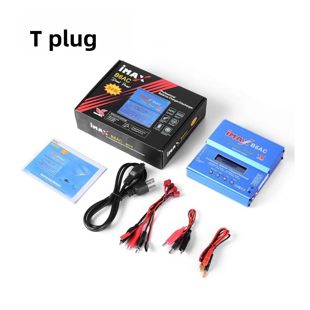 Imax B6 AC RC Charger 80W B6AC 6A Balance Charger Digital LCD Screen Li-ion LiFe Nimh Nicd PB Lipo Battery Discharger