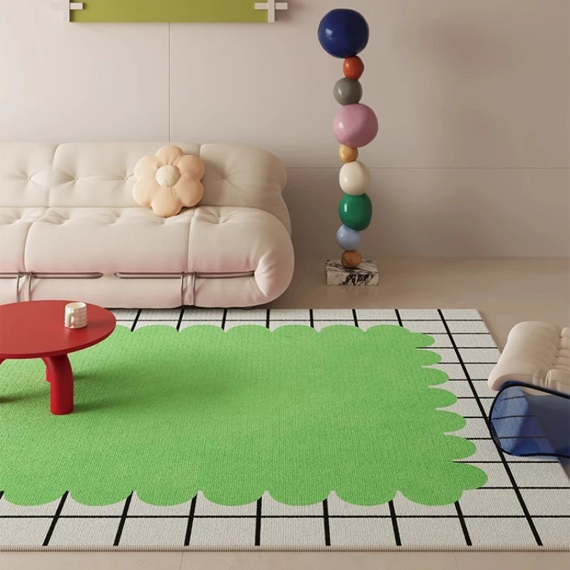 VIKAMA Modern Minimalist Style Colorful Carpet Bathroom Entrance Non Slip Floor Mat Bedroom Bedside Carpet Home Decoration