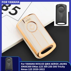 TPU New Cover Key Case for YAMAHA NVX155 QBIX AEROX JAUNS XMAX300 XMax 125 309 250 300 Tricity Nmax 125 2020-2022