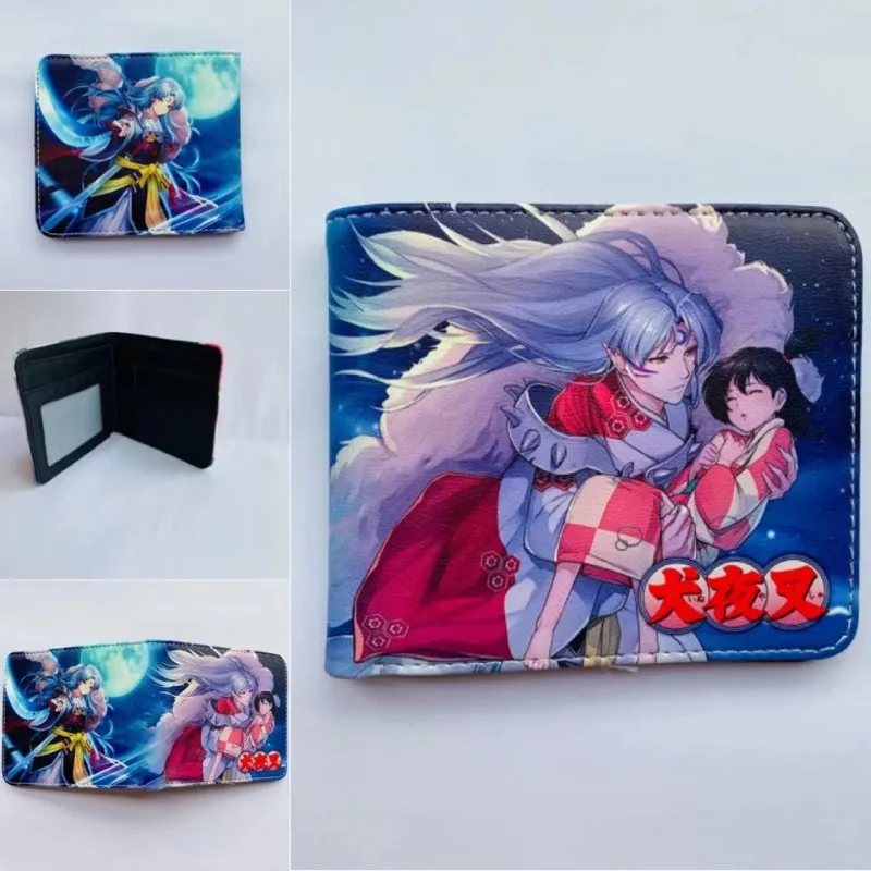 Kawaii Anime Inuyasha Higurashi Kagome Portable Short Wallet  Stylish and Simple Coin Purse Cute Things for Girls