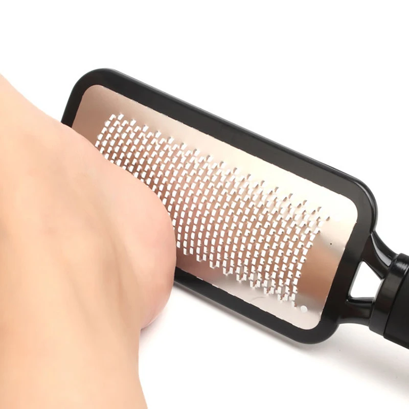 الفولاذ المقاوم للصدأ القدم باديكير للبشرة المحيطة بالأظافر الجلد الميت مكشطة مزيل باديكير القدم ملف التشذيب النسيج القدم مبراة أداة العناية بالبشرة