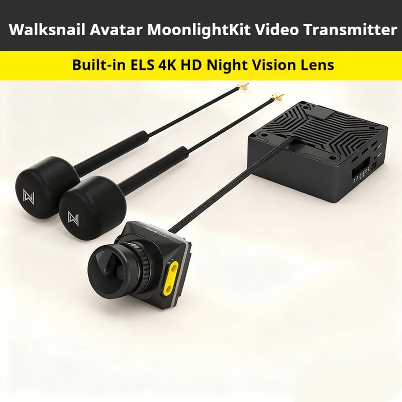 

Walksnail Avatar Moonlight Kit Camera Lens Built-In Eis&Support Gyroflow FPV HD 4K Night Vision Len with160° wide Angle CADDXFPV