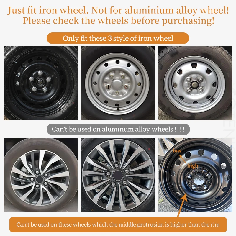 16 inch Blade Hubcaps Set of 4 Wheel Tire Covers Wheel Rim Cover with Toyota Volkswagen Chevy Nissan Sentra Honda Civic Cadillac