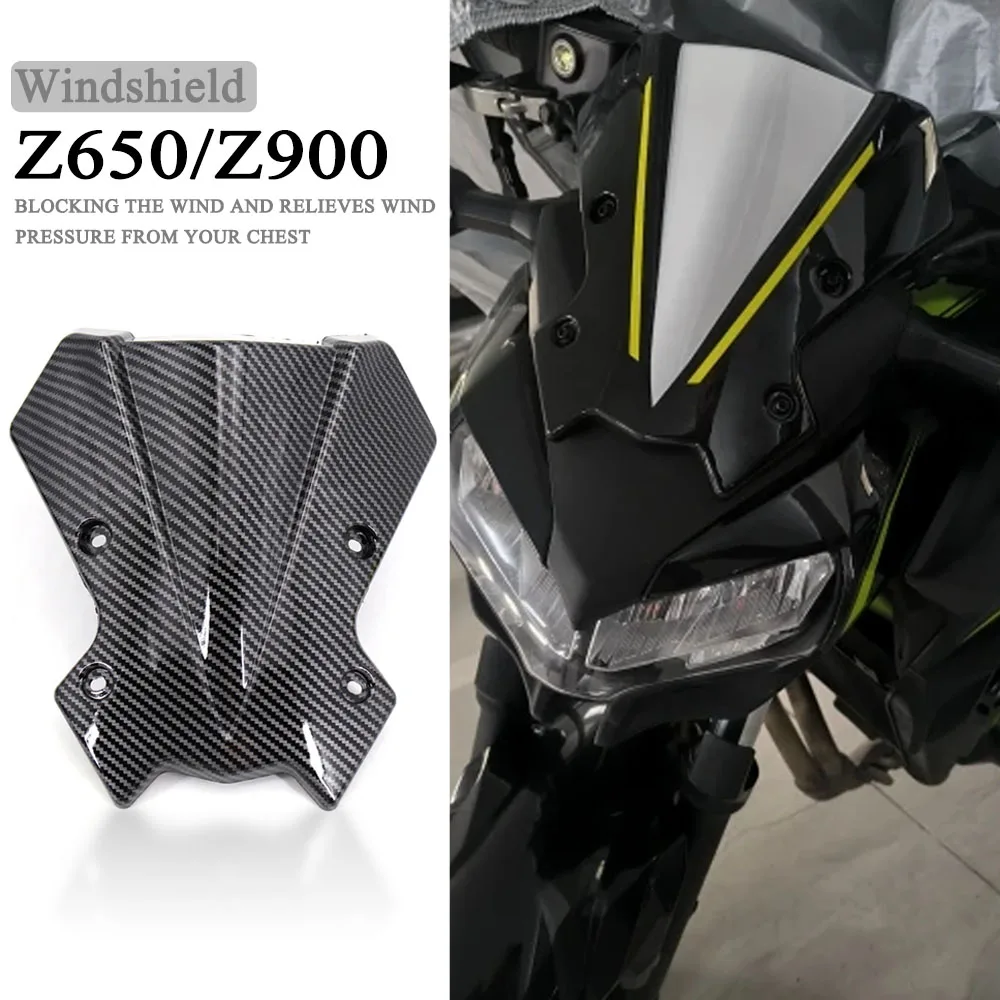 

Fit For Kawasaki Z900 Z 900 Z650 Z 650 2020 2021 2022 2023 2024 Motorcycle Accessories ABS Windshield Windscreen Wind Deflectors
