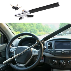 Universal Car Steering Wheel Lock Anti-Theft Steering Wheel Secure Padlock Security Device Immobilizer Ajustable Retractable