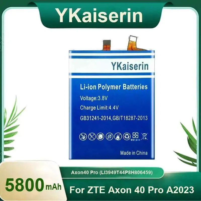 

Высококачественный аккумулятор мобильного телефона 5800 мАч для Zte Axon 40 Pro A2023 Axon40 LI3949T44P8H806459