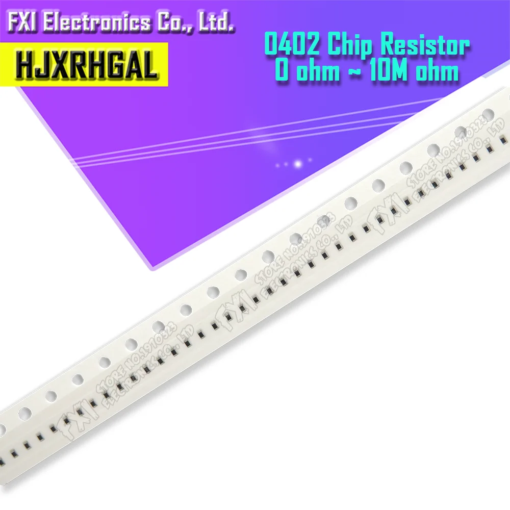 1릴 10000개 0402 SMD 1/4W 5% 0R ~ 10M 칩 저항기 0 10R 100R 220R 330R 470R 1K 4.7K 10K 47K 100K 0 10 100 330 470옴