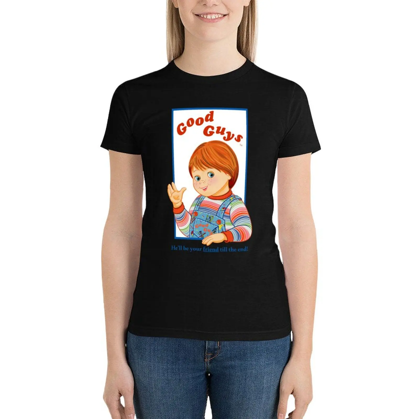 

Childs Play - Good Guys - Chucky T-Shirt plus size tops Female clothing fashion woman blouse 2024