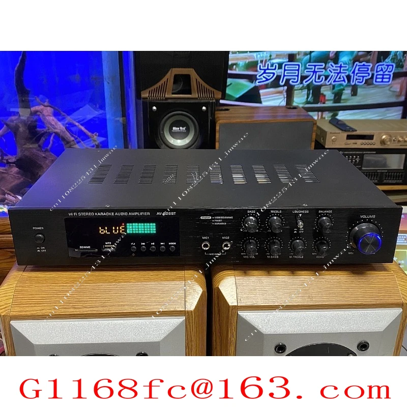 AV-628BT 5-Channel HIFI Amplifier Bluetooth 600W Digital Stereo Audio Amplifier USB Power Amplifier
