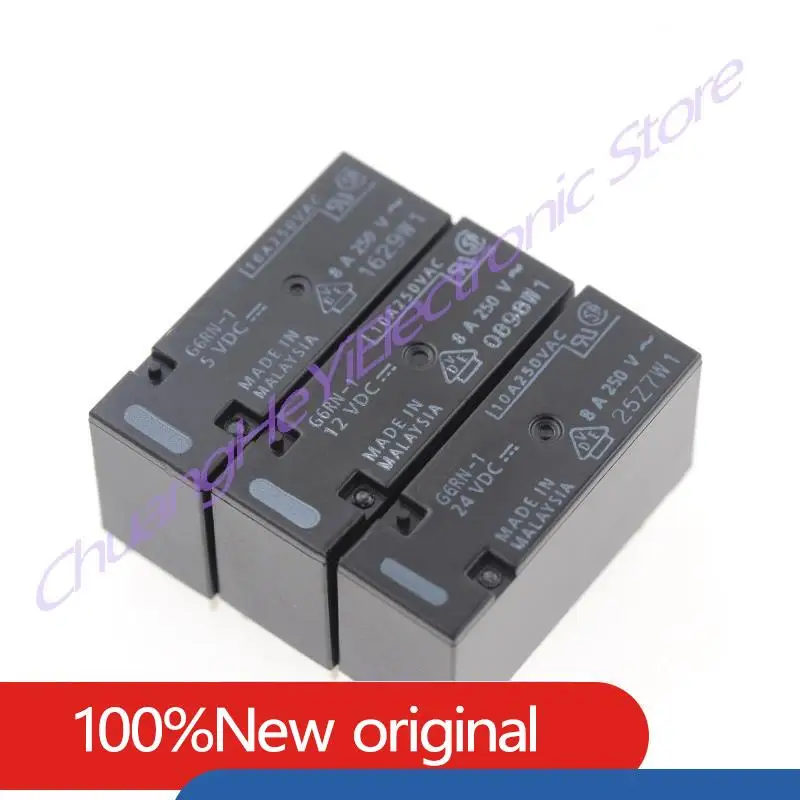 Relay G6RN-1 G6RN-1-5VDC G6RN-1-12VDC G6RN-1-24VDC DC5V 12V 24V 5Pin 8A 250V