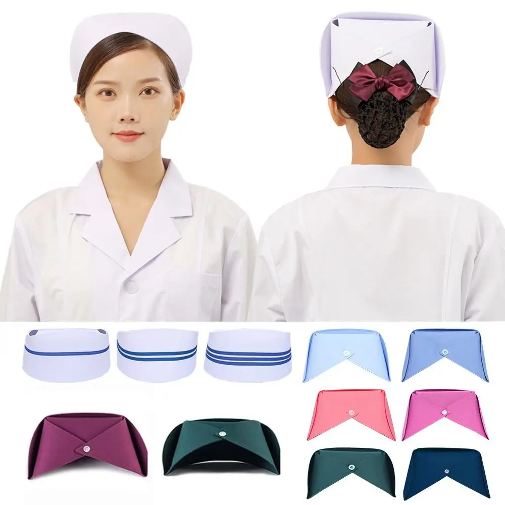 New Costume Accessories Nurse Hat Durable Accessories Swallowtail Hat Nurse Headband Work Cap Maternity Hotels