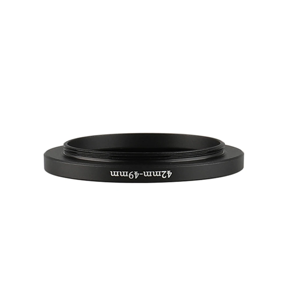 Aluminum Black Step Up Filter Ring 42mm-49mm 42-49 mm 42 to 49 Filter Adapter Lens Adapter for Canon Nikon Sony DSLR Camera Lens