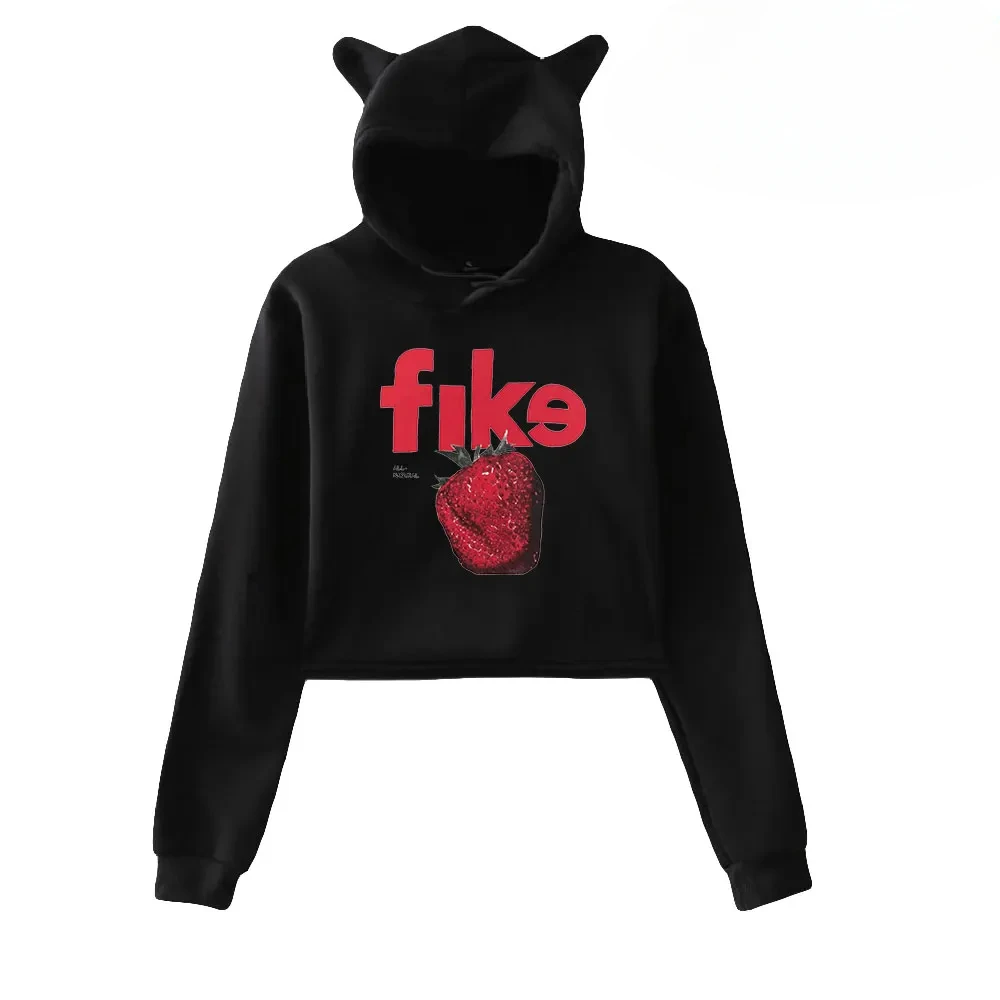 

Dominic Fike Merch Crop Top Hoodie Harajuku Cropped Sweatshirt Streetwear Hip Hop Long Sleeves Pullover Tops Sudaderas Mujer