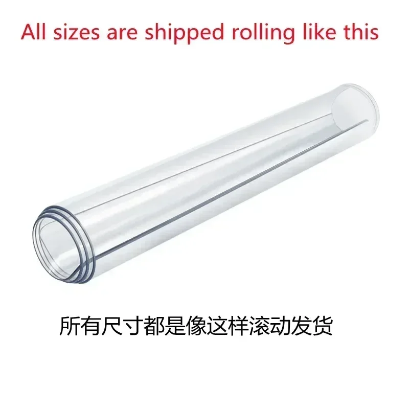 Ultrathick Soft Glass Tablecloth Transparent PVC Table Cloth Waterproof Oil Proof Kitchen Dining Rectangular Table Cover Clear