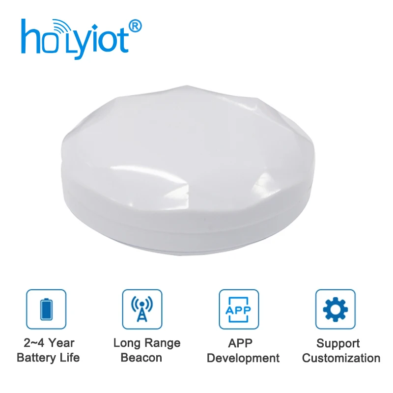 Holyiot NRF51822 iBeacon BLE 4.2 modulo Bluetooth Beacon di posizionamento per interni dispositivi iBeacon Eddystone programmabili a lungo raggio