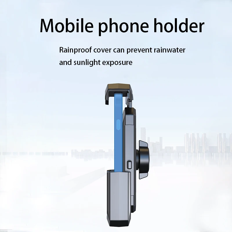 

Motorcycle Phone Support with Rain Cover Bike Handlebar Phone Mount Motorcycle Phone Stand for 18-32mm Round Handlebar