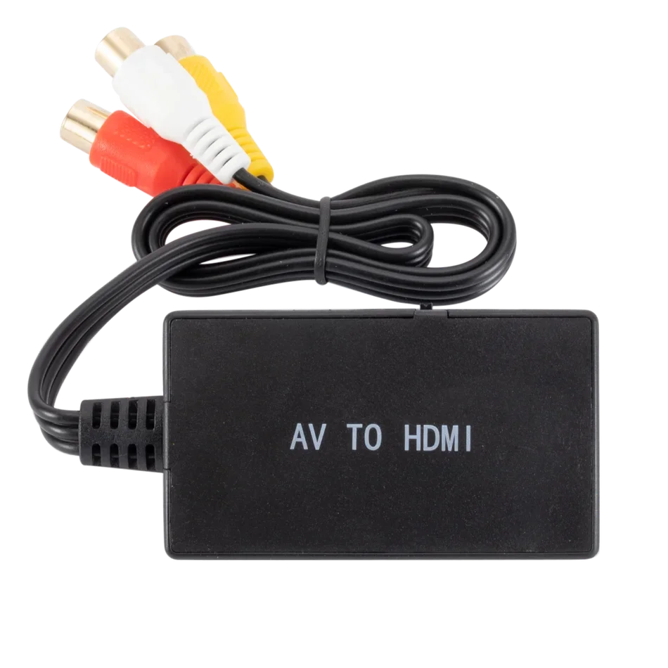 RCA to HDMI-compatible Adapter AV2HDMI-compatible Audio Vdieo Converter Support 1080P/720P NTSC/PAL Compatible With PS2 PS3 HDTV