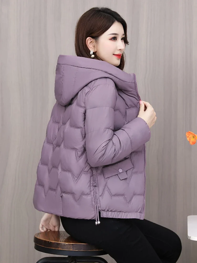 Down Cotton-Padded Jacket Women\'s Winter New Coat Korean Fashion Top-Grade Lady Keep Warm Thicken Cotton-Padded Clothes