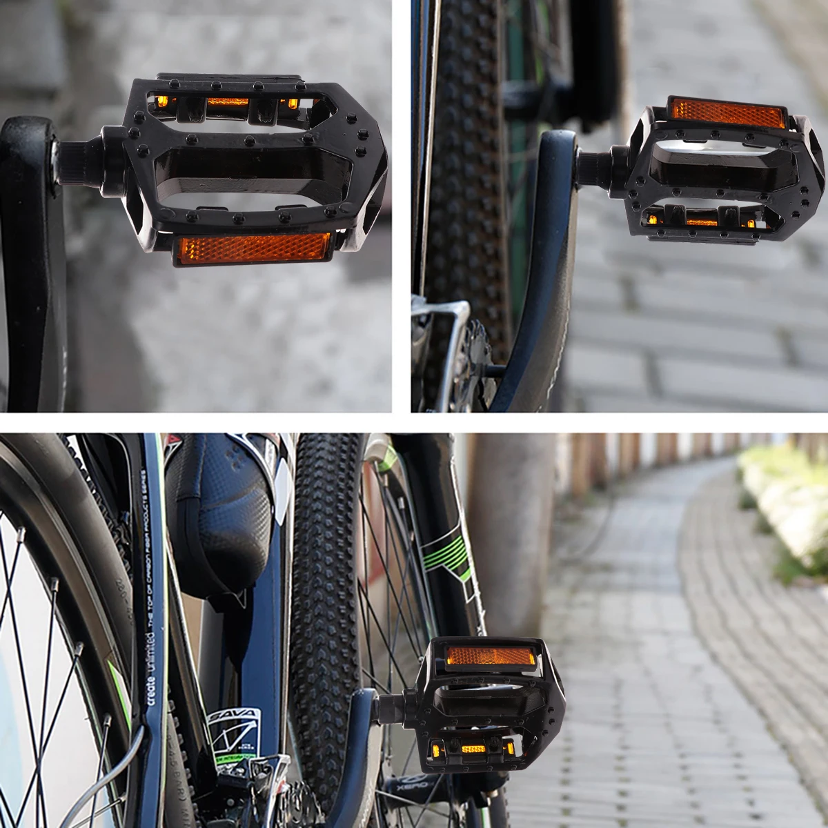

Bicycle Pedal 1 Pair Cycling Road Mountain Bike Accessories Aluminum Alloy for Kids Bicycles Long Ride Comfortable
