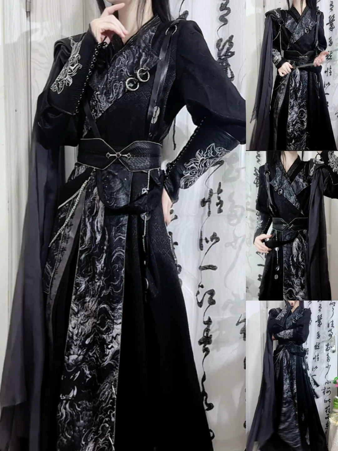Dynamic Martial Arts Style Cosplay Clothing Renovated Ancient Hanfu for Men And Women Slimming Traditional Chinese Costume