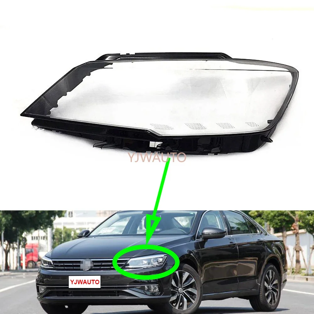 

For Volkswagen VW Jetta Lamando 2019~2021 Headlight Cover Car Headlamp Lens Light Glass Replacement Front Lampshade Auto Shell