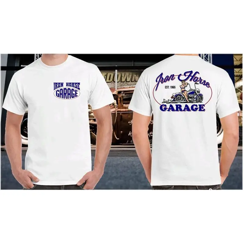 

Iron Horse Garage T Shirt Clothing 100 Cotton Rat Rod Hot