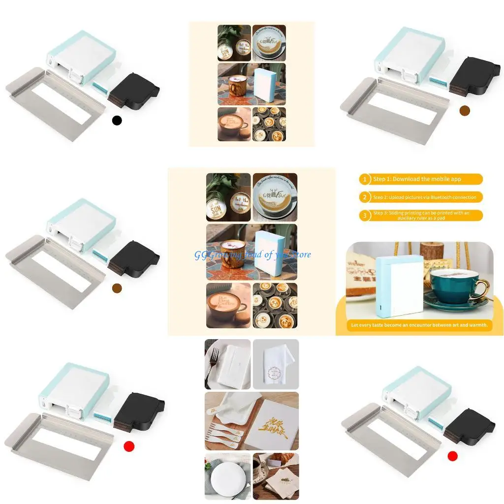 H9EB طابعة نفث الحبر المحمولة للأغذية المتوافقة مع تقنية والحلوى الزخرفية القابلة لإعادة الاستخدام #1