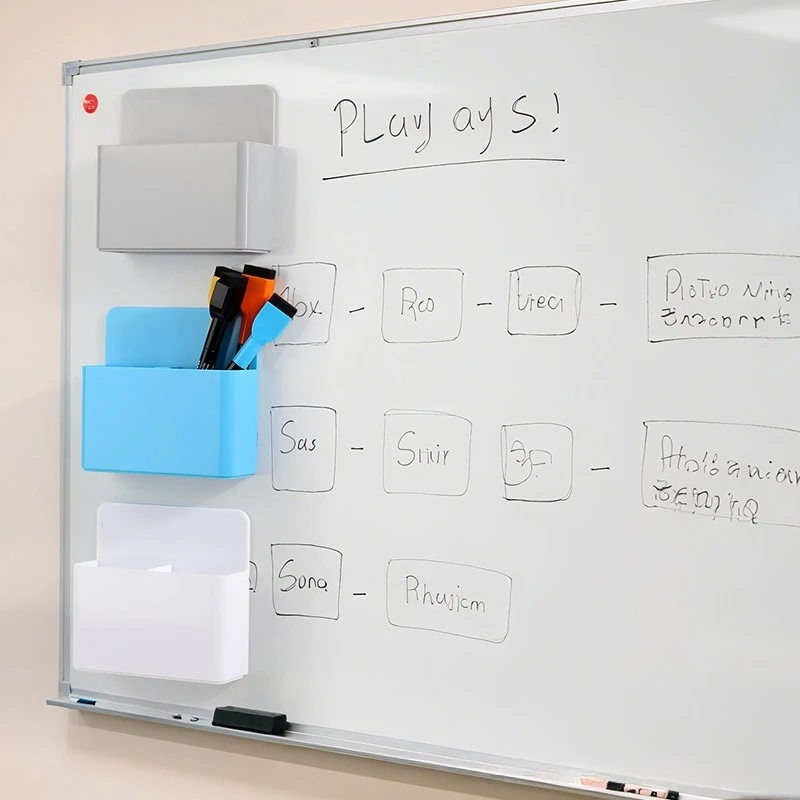 初音ミク磁気ペンホルダー漫画ホワイトボードマーカーオーガナイザー冷蔵庫冷蔵庫磁気マルチコンパートメント収納ボックス