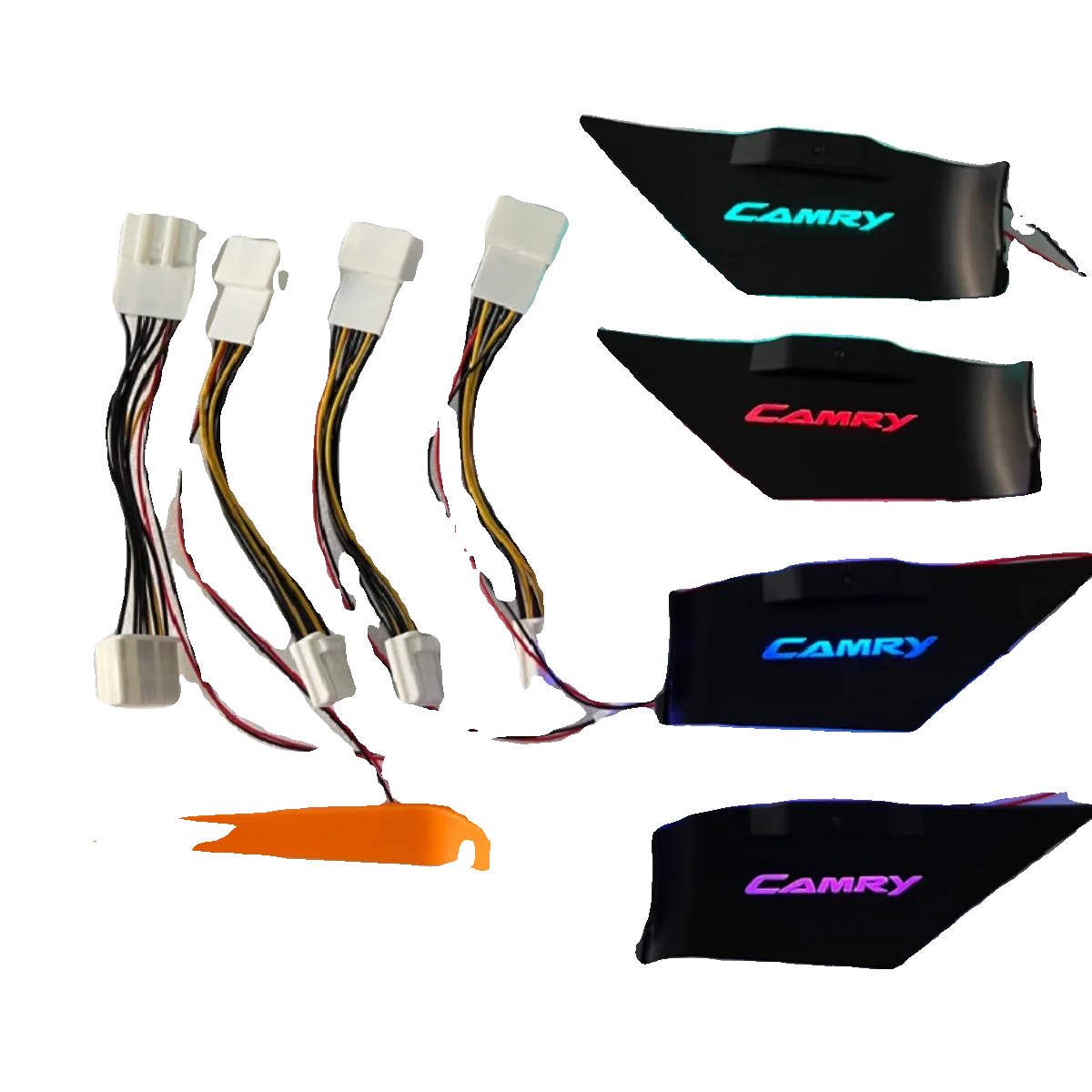 

Interior Ambient Light for Toyota Camry 2018-2023 Gen 8, 7-Color Door Scuff Plate Light Kit