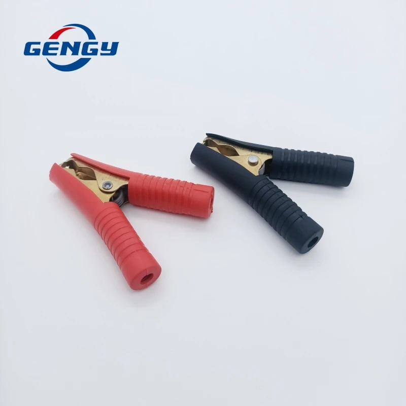 100a rot schwarz 90mm Auto Krokodil klemmen Batterie klemmen Test kabel clips reiner Kupfer Stecker Stecker Power Krokodil klemme