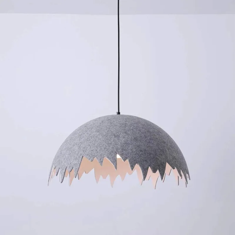 Home Decor Interior Lighting Modern Design for Home Non Woven Fabric Grey E27 Nordic Art Simple Restaurant Kitchen Dining Room
