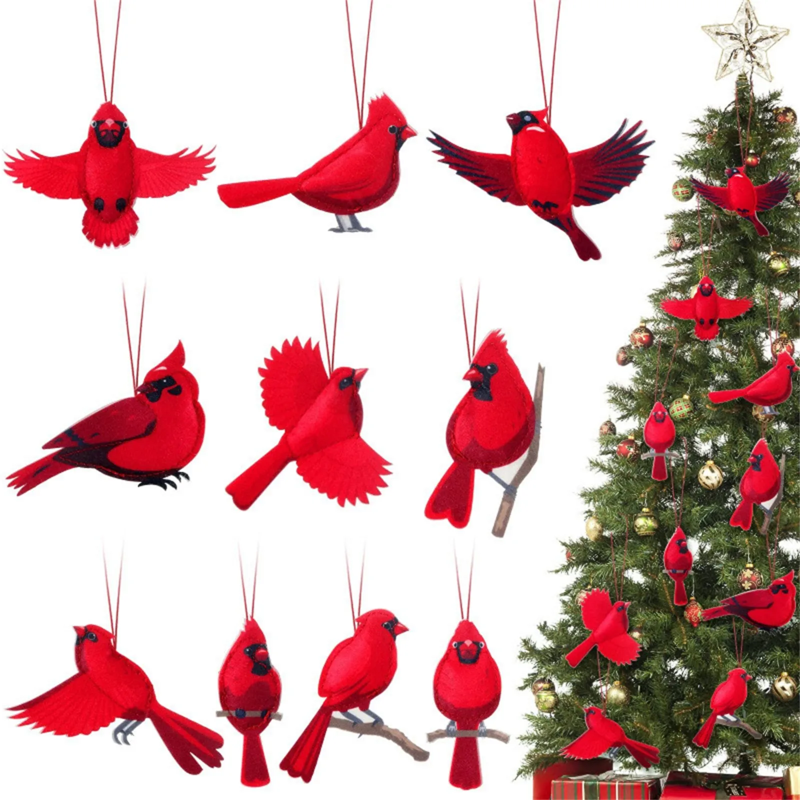 10 Pcs 2D Ornaments…