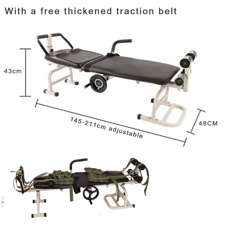 48cm Lumbar Intervertebral Disc Protrusion Traction Bed Stretching Fitness Bed Home Treatment Device Lumbar Stretching Device