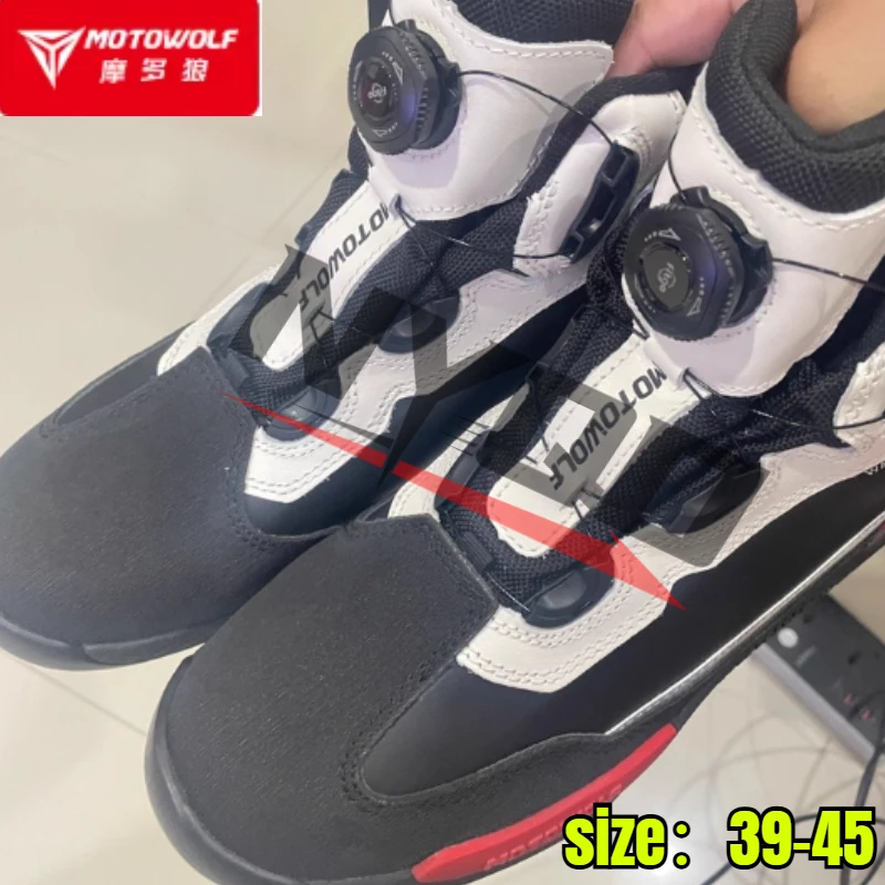 MOTOWOLF Motocross Boots Men Breathable Anti-fall Motorcycle Riding Shoes Four Seasons motorcycle boots men