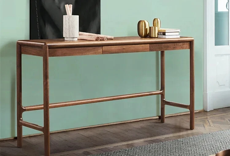 

North American black walnut entrance table New Chinese entrance case Household