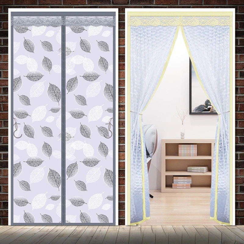 Magnetic Thermal Insulated Door Curtain Windproof EVA Easy Install Screen Anti Mosquito Insect Fly Bugs Door Curtain Living Room