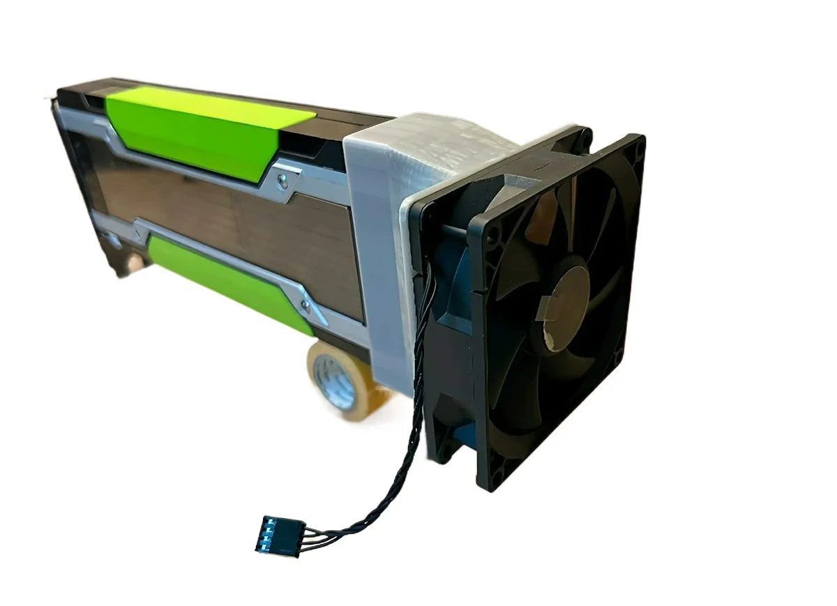 New 90mm Active Cooling Fan Assembly for Modified for NVIDIA for Tesla V100 P40 P100 M40 GPU
