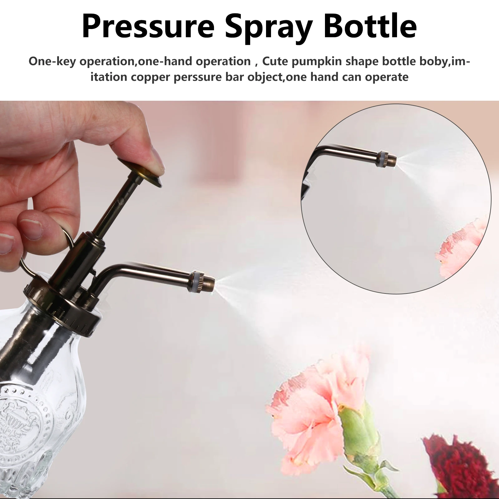 

Stunning Glass Watering Can for Indoor Outdoor Plants Bonsai Trees Hanging Tabletop Plants Easy Use Watering Can