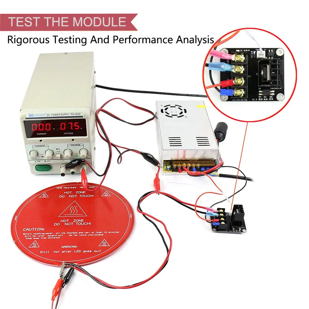 2 Set stampante 3D scheda di espansione potenza letto caldo controller di riscaldamento Mos kit modulo di carico ad alta corrente per accessori di