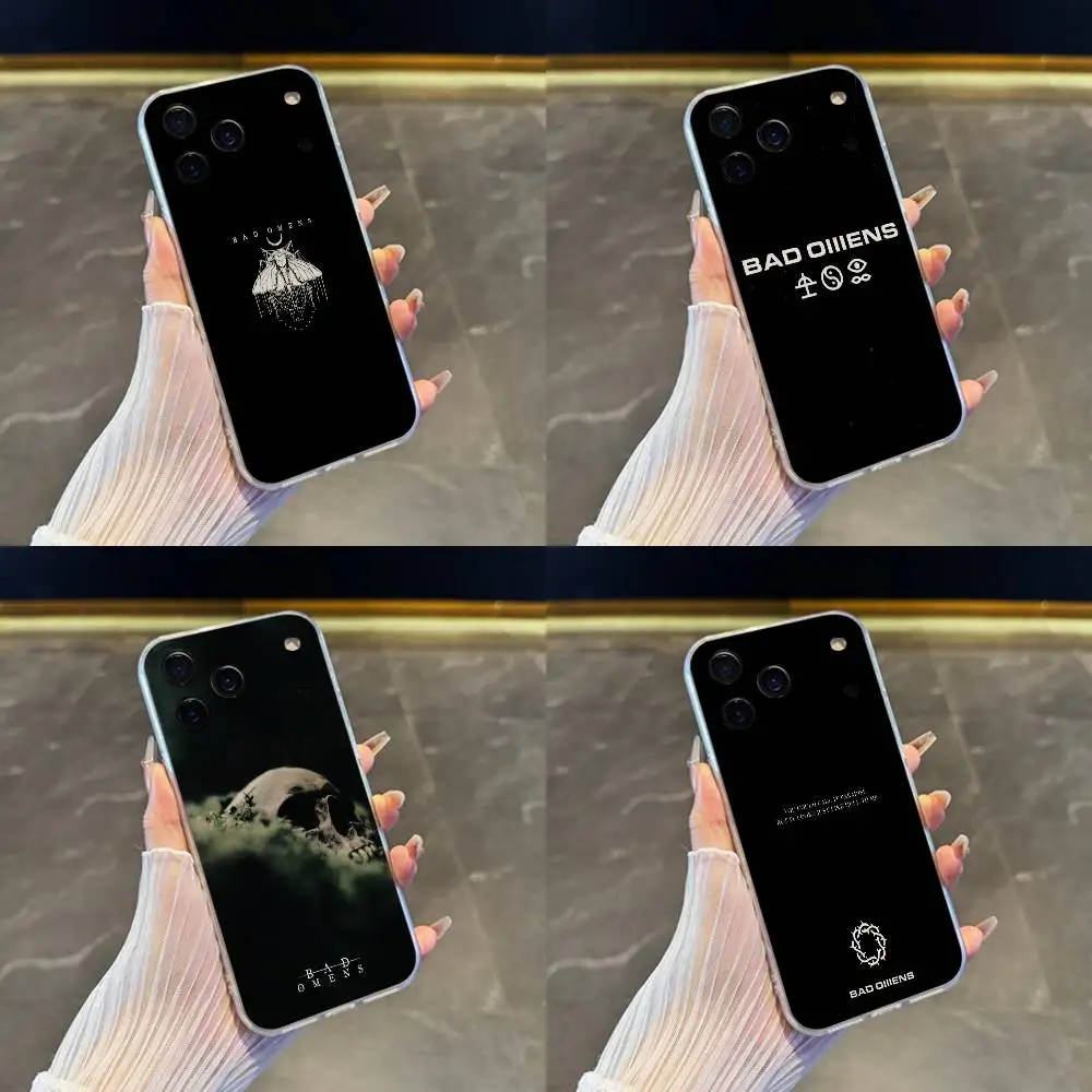 

Bad O-Omens The r-rain Phone Case For iPhone 17,16,15,14,13,12,11 Pro,Max,Plus,X,XS,XR,SE4,E Mini Transparent Soft Cover