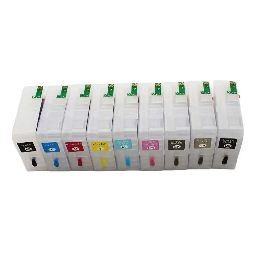 

80ml/pc 9pcs/lot T8501-T8509 For Epson SureColor P800 Cartridges with permanent Chip for Epson SC-P800 Printer