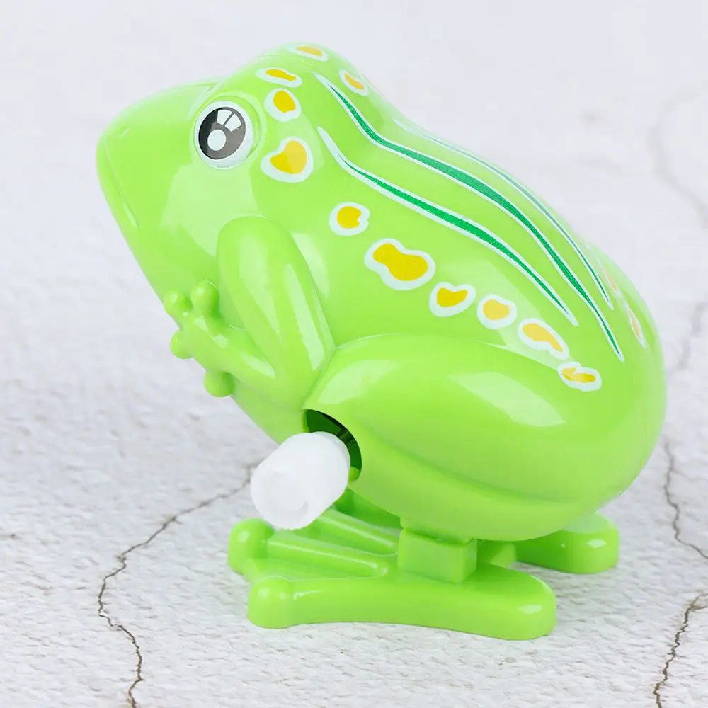 Green Children for Kids Wind Up Toy Classic Toys Clockwork Toy Jumping Frog