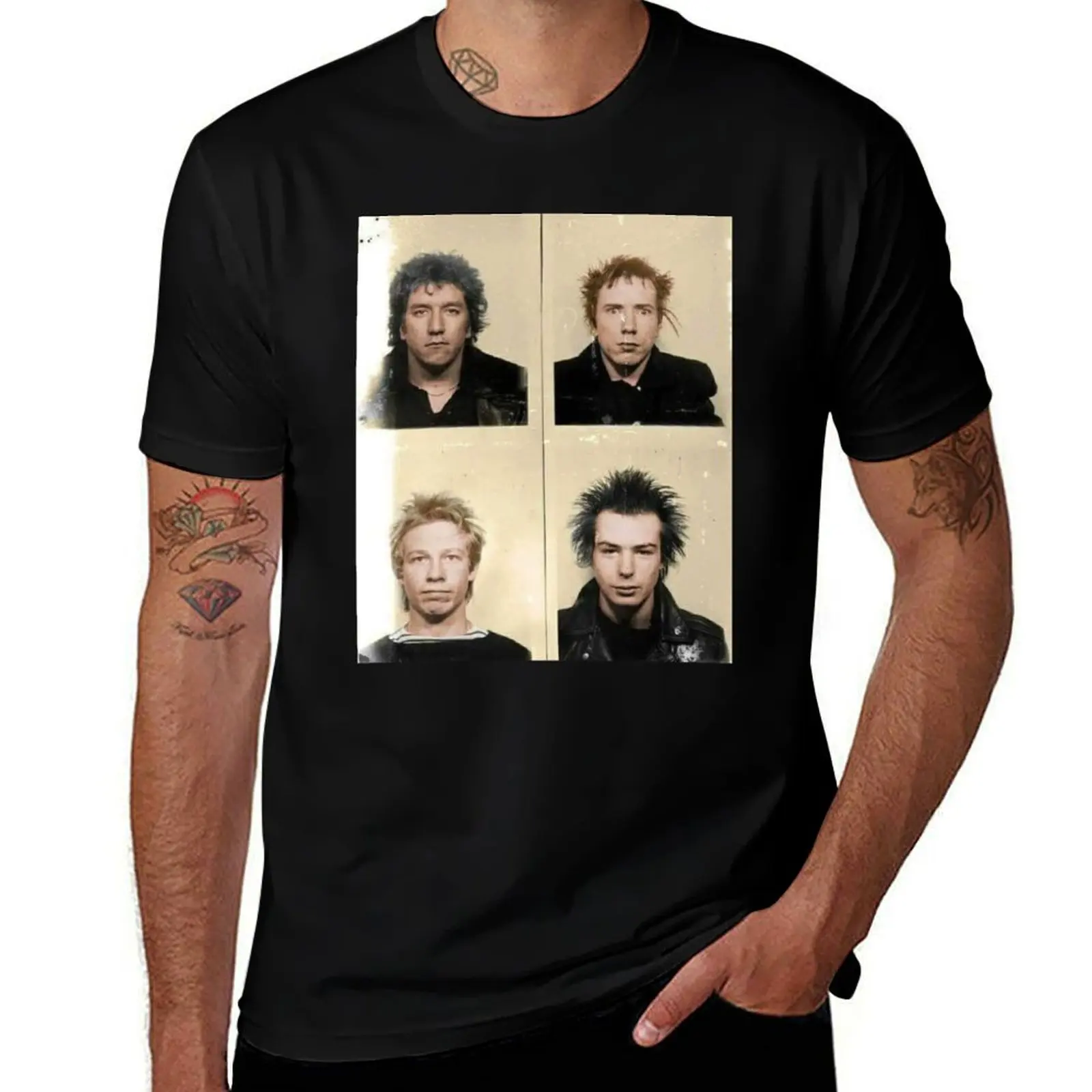 Jones, Rotten, Cook & Vicious. T-Shirt Summer Print Short Sleeve Tee T-Shirt