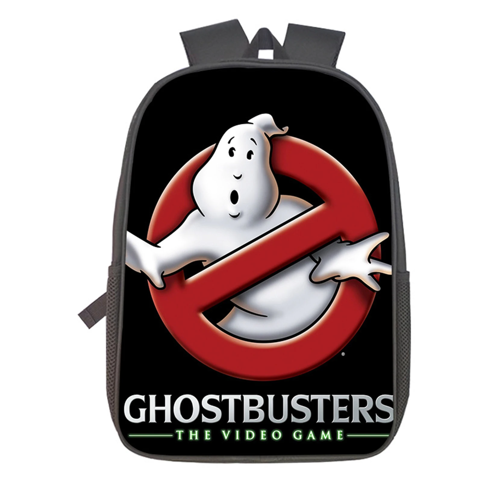 

Kids Teen Ghost-Buster School Backpack Wear Resistant Canvas Knapsack Lightweight Durable Bookbag for Student