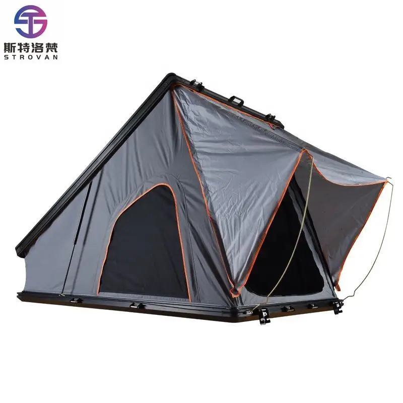 

STLF LZS 4 People Car Top Roof Tent Triangle Design Waterproof Four-Season Double Layer with Solar