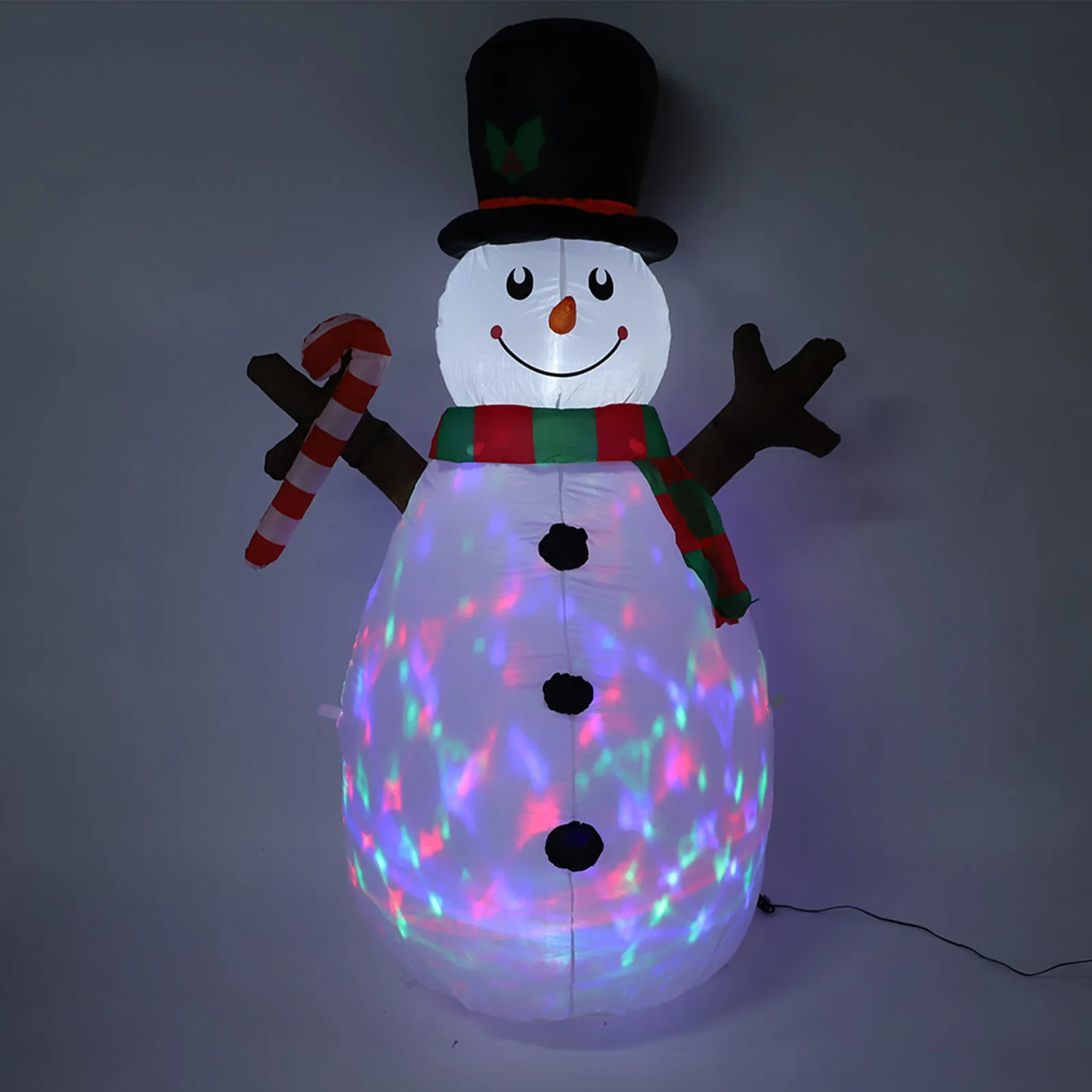 5.2ft Inflatable Snowman 2024 Christmas Decoration With Light Effects Blow Up Outdoor Decoration For Yard Lawn