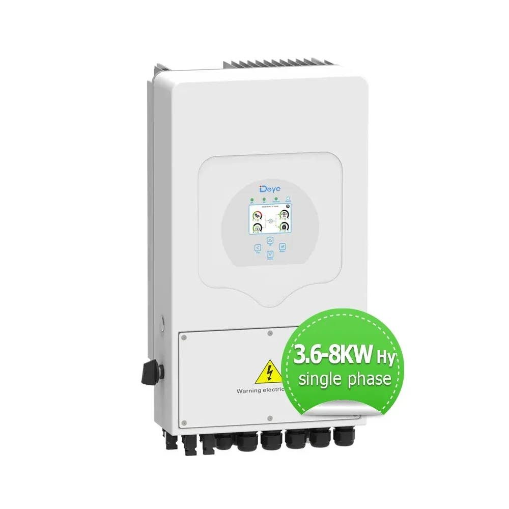 Deye Inverter hibrida, interver 8 KW 5KW 8 KW dengan hibrid Grid Tie 8000W