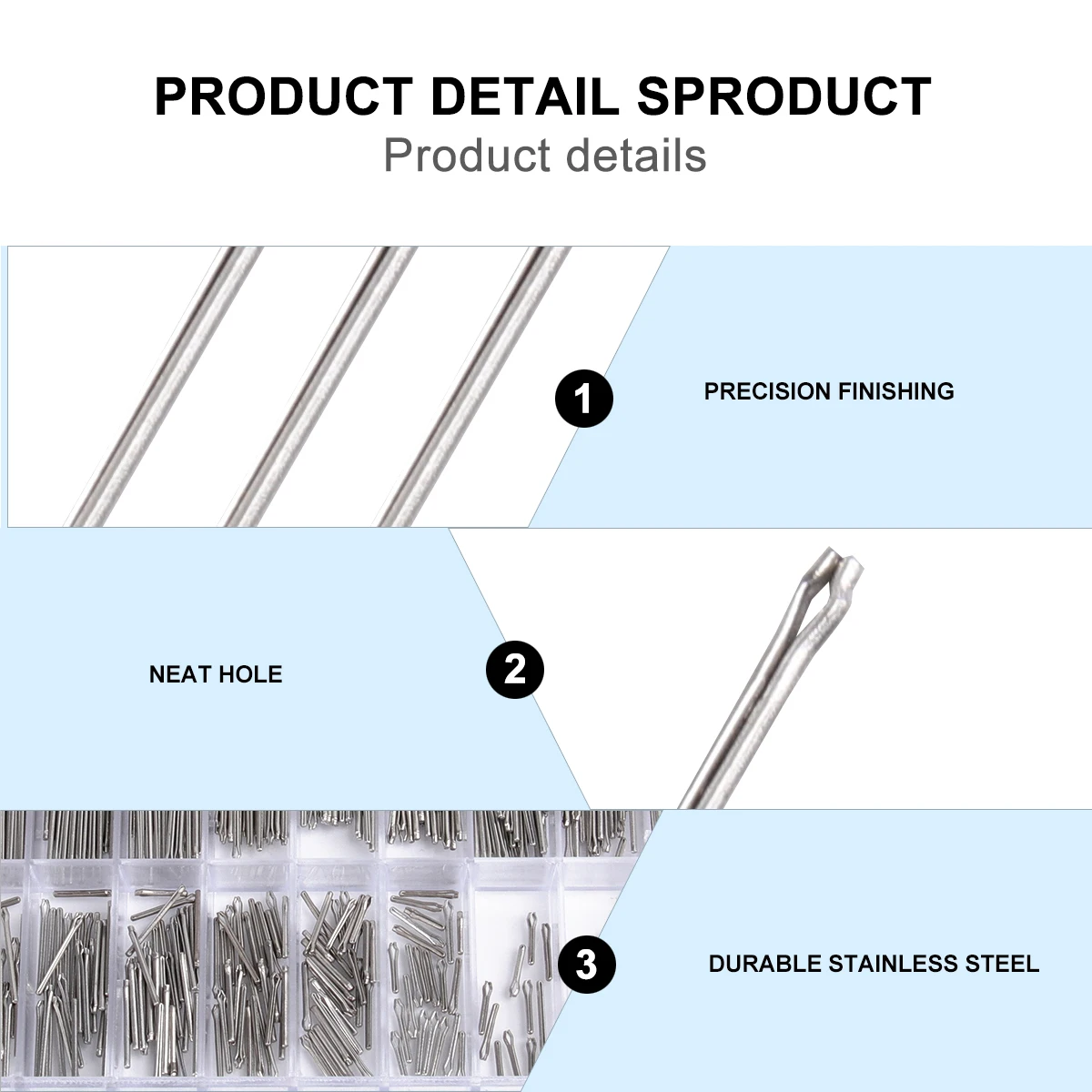 

360pcs Watch Band Spring Bars Hairpin Lugs Remover Tool Stainless Steel 18 Sizes 6mm 23mm Repair Accessories Metal Durable