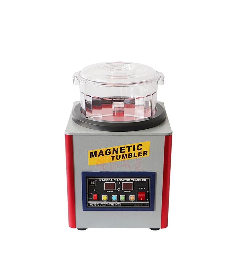

Auble KT-205A Magnetic Tumbler Jewelry Polisher Stainless Steel 800g 2800rpm Capacity Polishing Machine Gold Silver